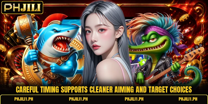 Careful timing supports cleaner aiming and target choices Careful timing supports cleaner aiming and target choices