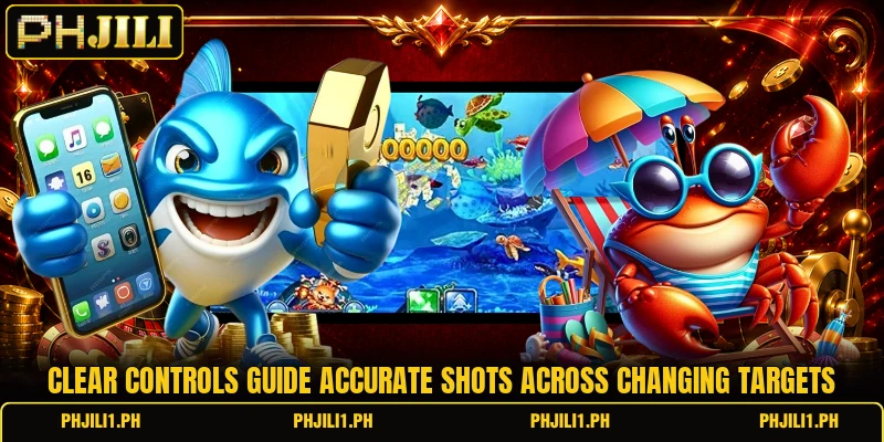 Clear controls guide accurate shots across changing targets Clear controls guide accurate shots across changing targets