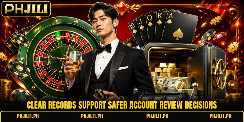 Clear records support safer account review decisions Clear records support safer account review decisions