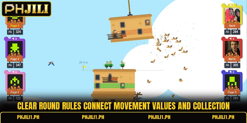 Clear round rules connect movement values and collection Clear round rules connect movement values and collection