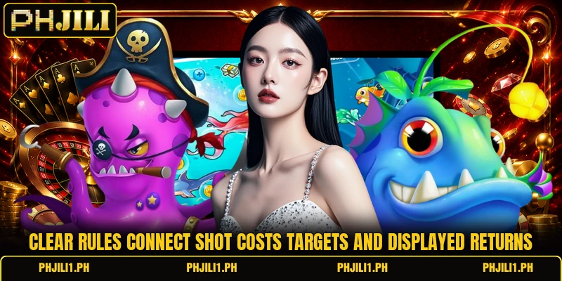 Clear rules connect shot costs targets and displayed returns Clear rules connect shot costs targets and displayed returns