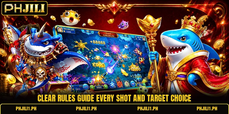 Clear rules guide every shot and target choice Clear rules guide every shot and target choice