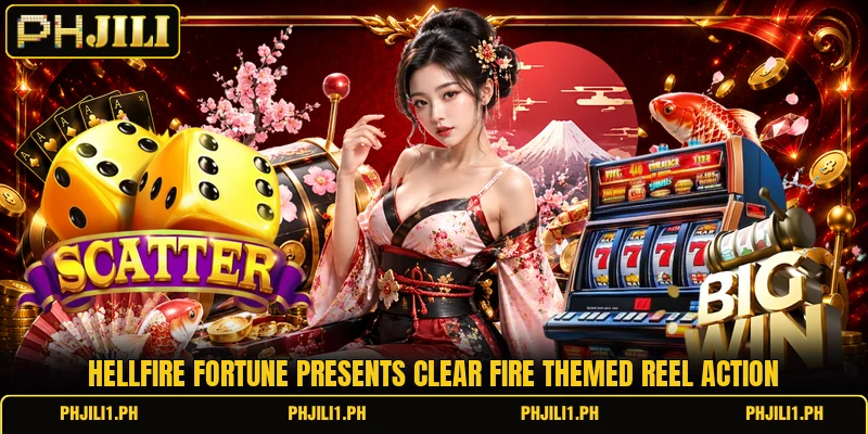 Hellfire Fortune presents clear fire themed reel action Hellfire Fortune presents clear fire themed reel action