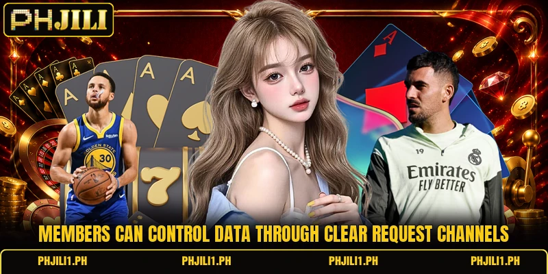 Members can control data through clear request channels Members can control data through clear request channels