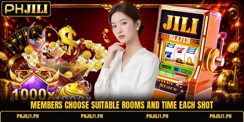 Members choose suitable rooms and time each shot Members choose suitable rooms and time each shot