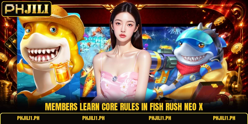 Members learn core rules in Fish Rush Neo X Members learn core rules in Fish Rush Neo X