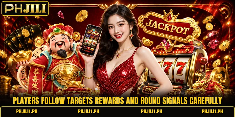 Players follow targets rewards and round signals carefully Players follow targets rewards and round signals carefully