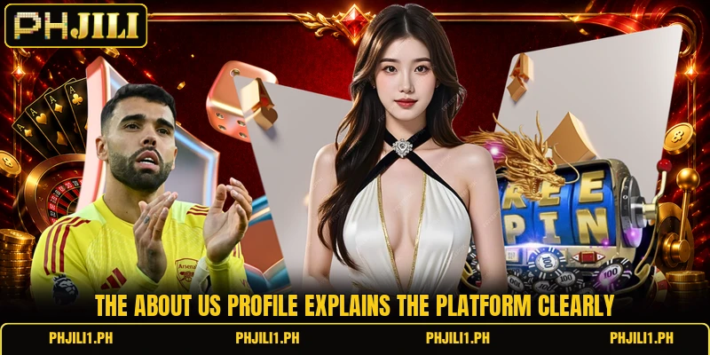 The about us profile explains the platform clearly